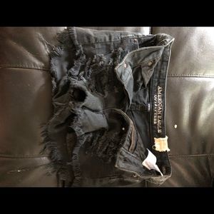 American eagle ripped jean shorts